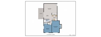 2 Bed 1 Bath Floor Plan at Congress Run, Ohio