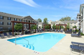 the resort style pool is next to our apartment buildings