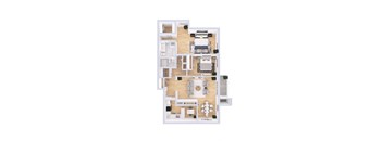 Salem  3D Floor Plan at Indian Creek Apartments*, Cincinnati, OH