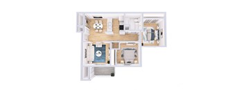 bedroom floor plan  the residences at