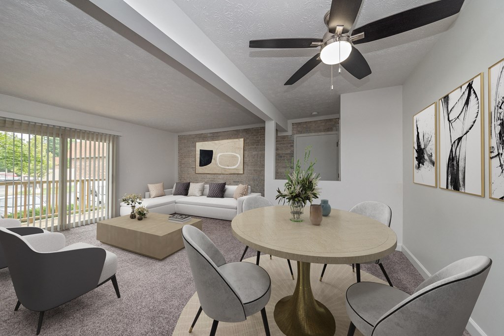 Elegant Dining Space at Millcroft Apartments and Townhomes, Milford