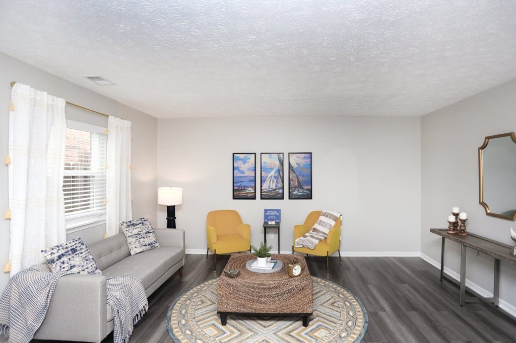 Living Room at Spinnaker Court, Indianapolis, IN