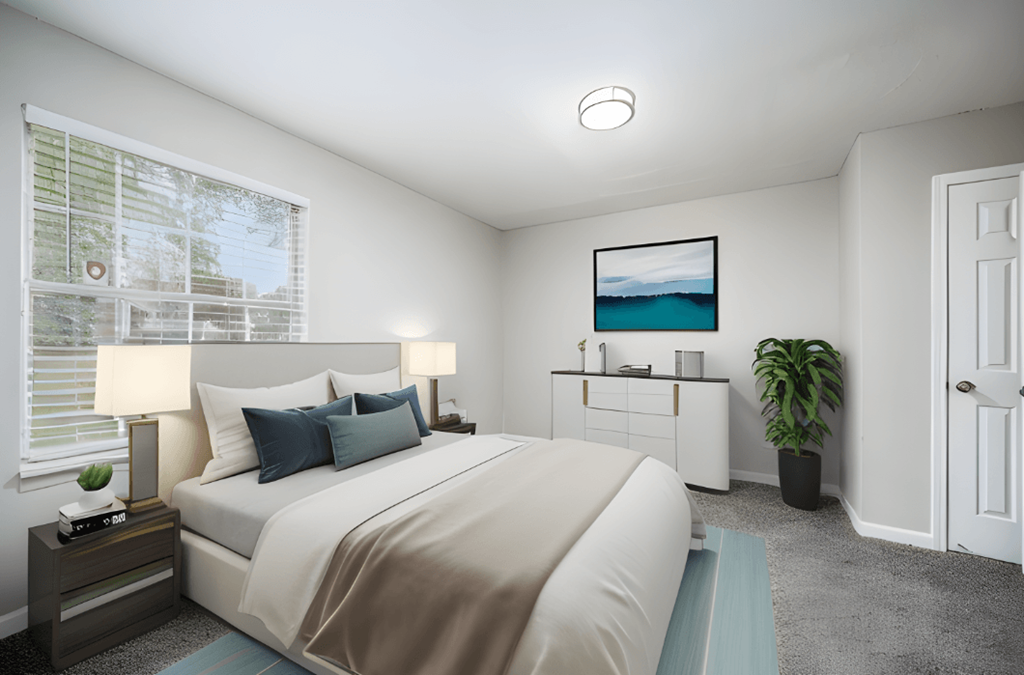 Bedroom at The Berryessa Apartments, Columbus, Ohio