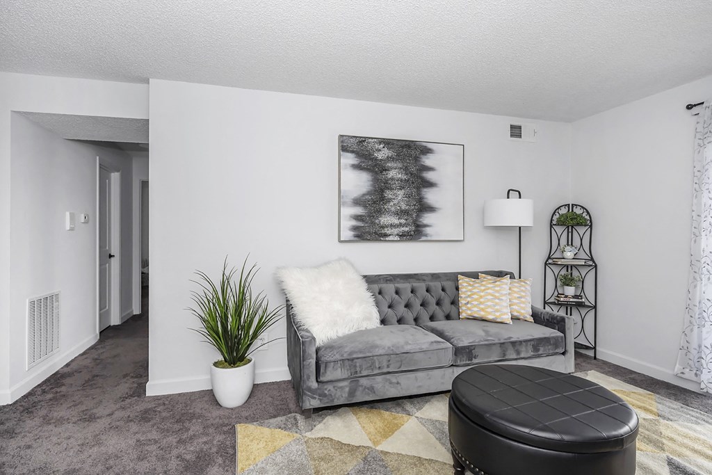 Model Living Room at Timber Glen Apartments, Ohio, 45103