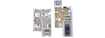 The Maple Floor Plan at Traditions at Slate Ridge, Ohio, 43068