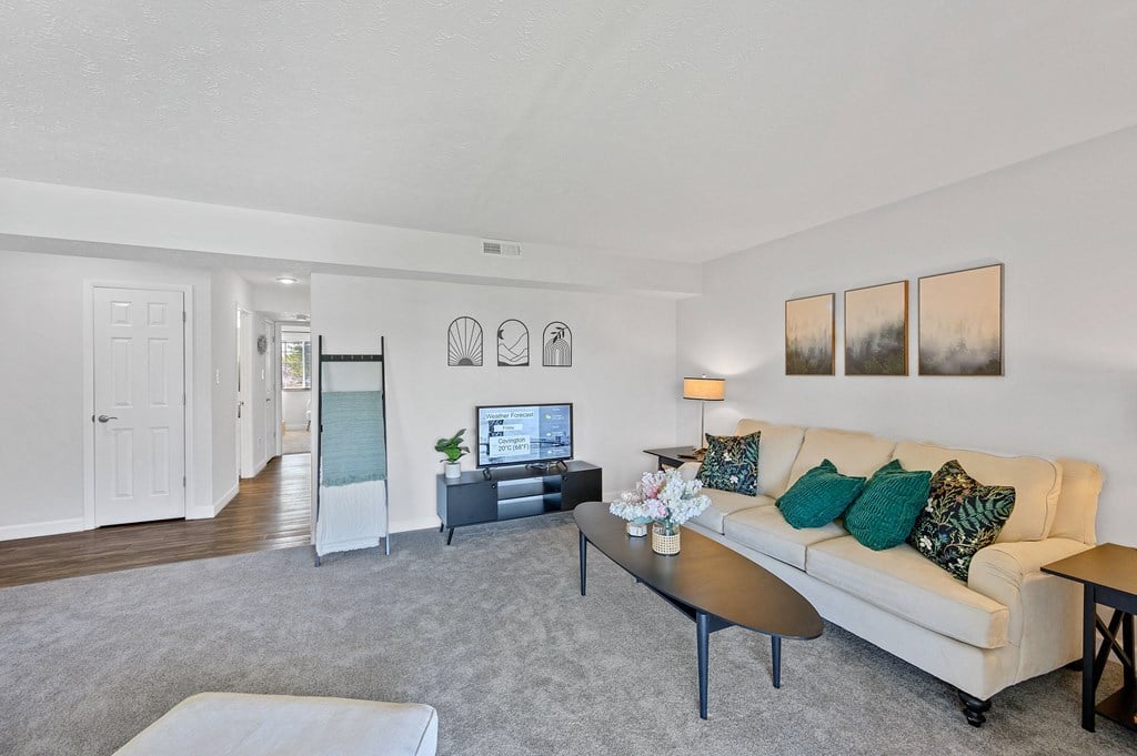 Living room with a couch and a table at Wrights Point, Ft Wright, KY, 41011