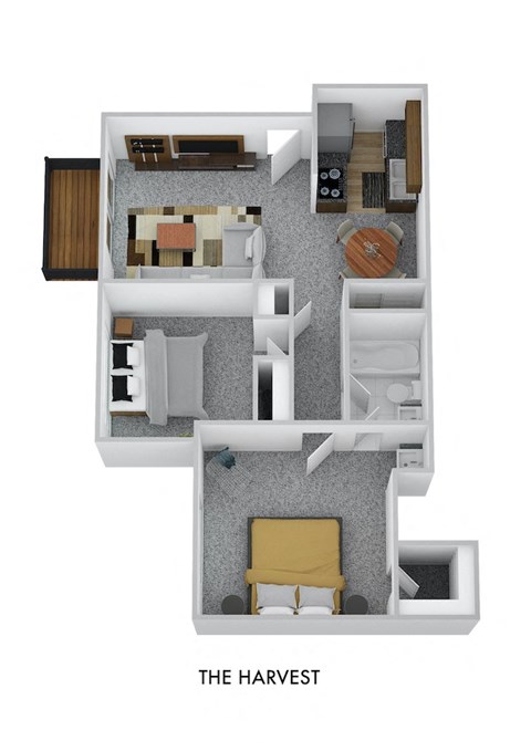 2 bed 1 bath D at Weaver Farm Apartments, Kentucky, 41042