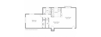 One bedroom apartment for Bren Mar Apartments