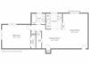 Floor Plan One bedroom apartment for Bren Mar Apartments