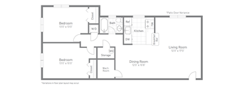 Floor Plan at Bren Mar Apartments in ZIP 22312