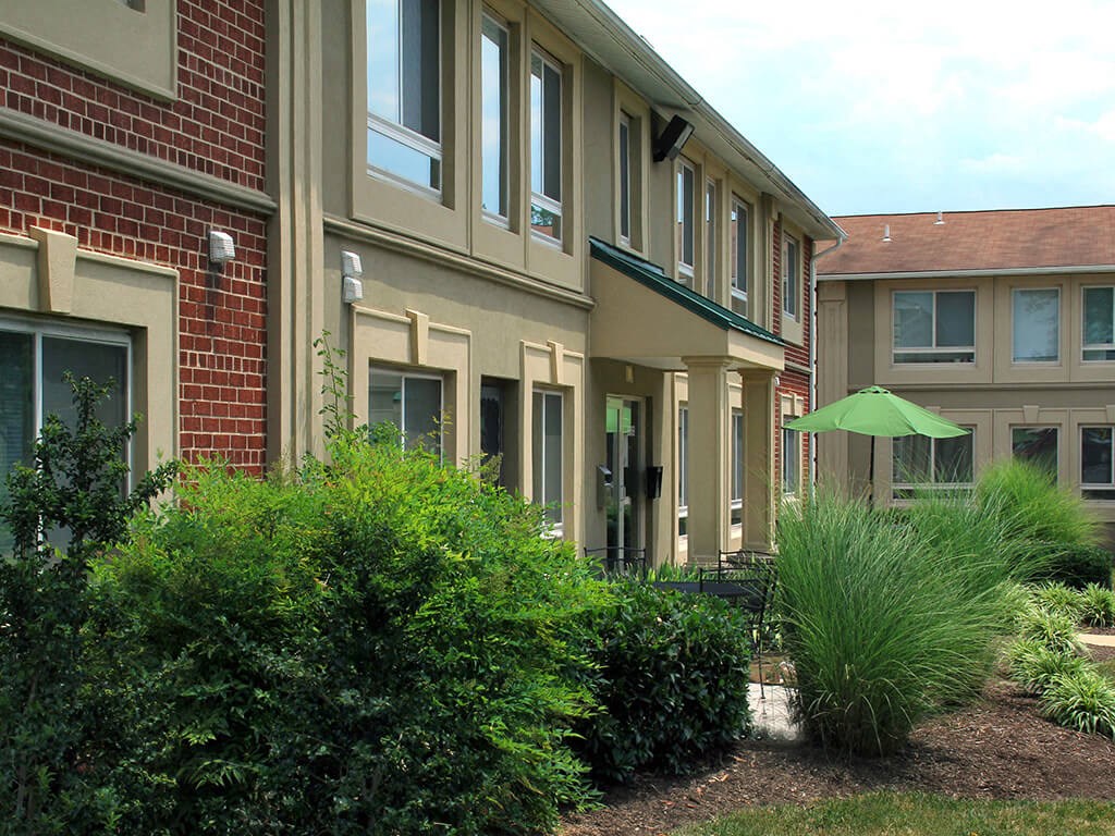 Exterior angle view of apartment building during daytime