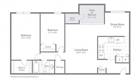 3 bed 2 bath Dogwood Layout at Stuart Woods, Virginia