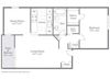 The Aspen - One Bedroom One Bath Floor Plan The Aspen - One Bedroom One Bath Floor Plan at Stuart Woods, Herndon, VA