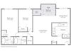 The Elm - Two Bedroom Two Bath Floor Plan The Elm - Two Bedroom Two Bath Floor Plan at Stuart Woods, Herndon