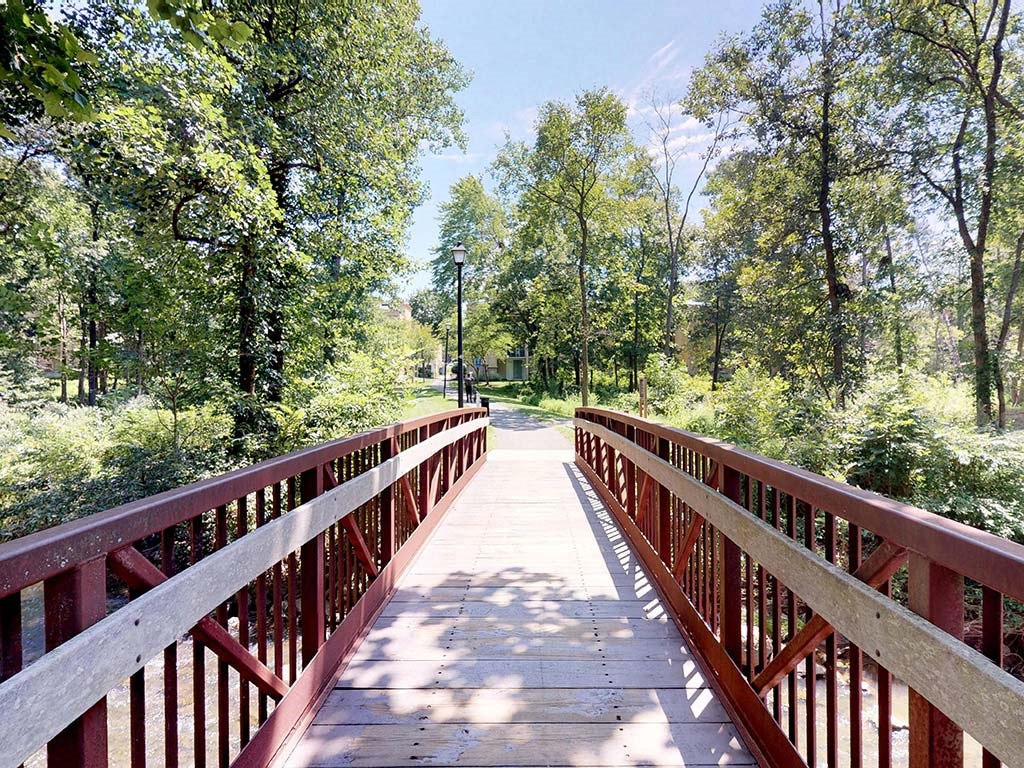 Bridge Walkway In Community at Stuart Woods, Virginia, 20170