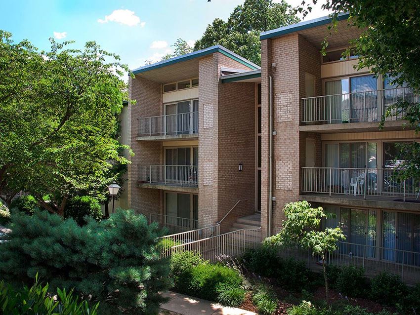 Exterior view of balconies Exterior view of balconies at Tysons Glen Apartments and Townhomes, Virginia, 22043