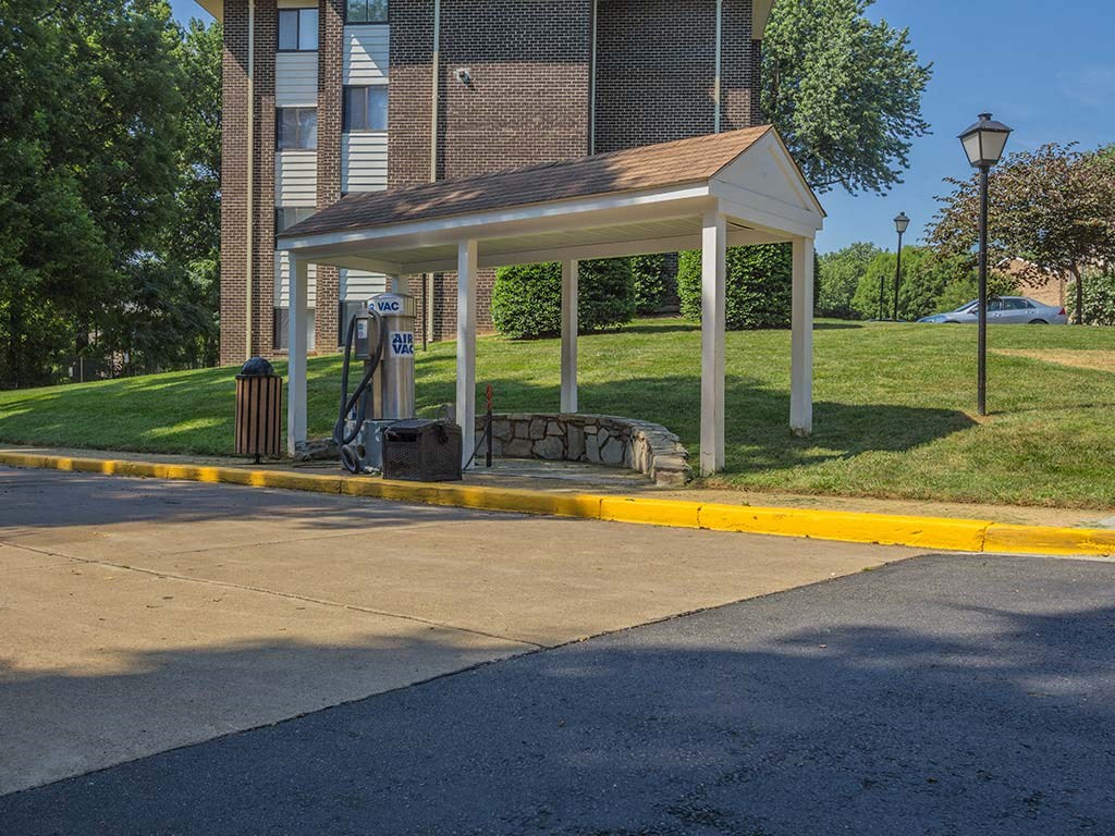 Car cleaning location for residents at Tysons Glen Apartments and Townhomes, Falls Church, 22043