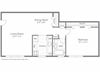 The Oak Floor Plan The Oak Floor Plan at Woodlee Terrace Apartments, Woodbridge, Virginia