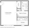 The Spruce Floor Plan The Spruce Floor Plan at Woodlee Terrace Apartments, Woodbridge, Virginia