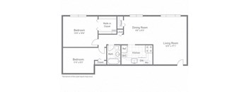 The Maple Floor Plan at Woodlee Terrace Apartments, Virginia, 22192