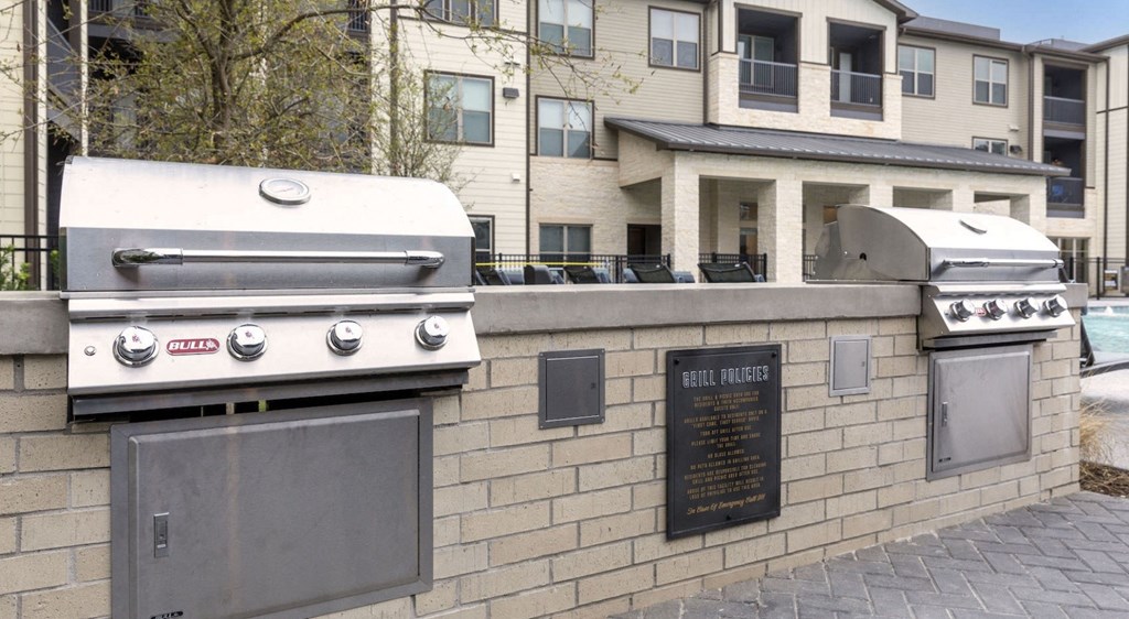 Expansive Outdoor Kitchen & Multiple Grilling Area at The Bridge at McKinney