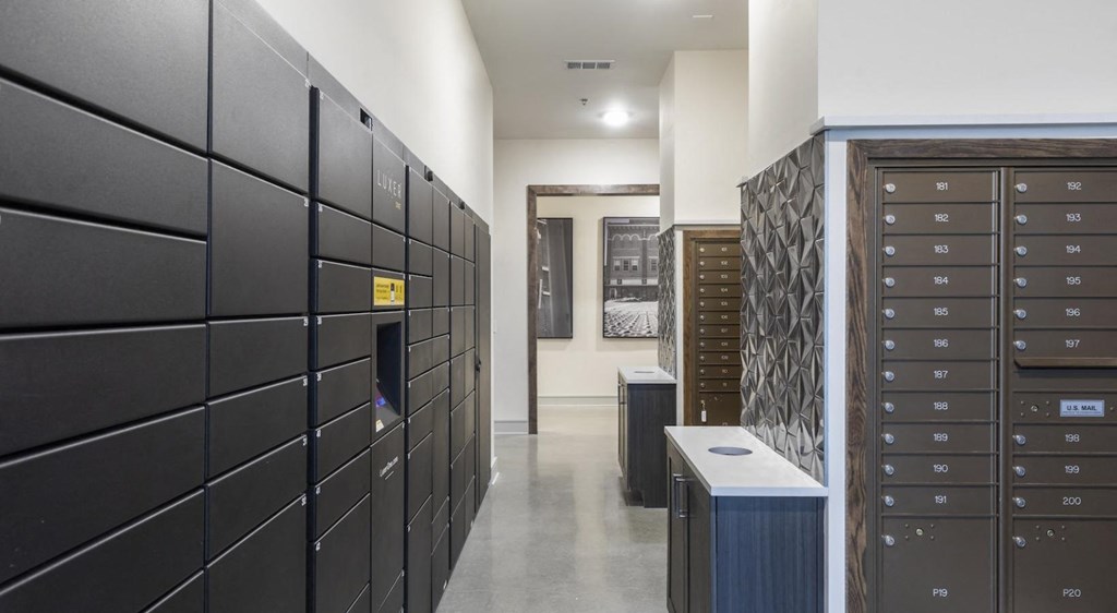 LuxerOne Concierge Package Locker System at The Bridge at McKinney, McKinney, Texas, 75069