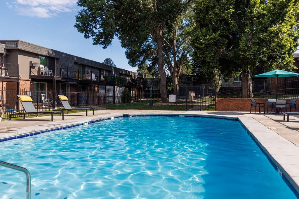 the swimming pool at our apartments