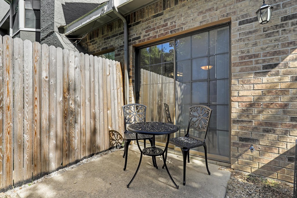 Patio with outdoor seating