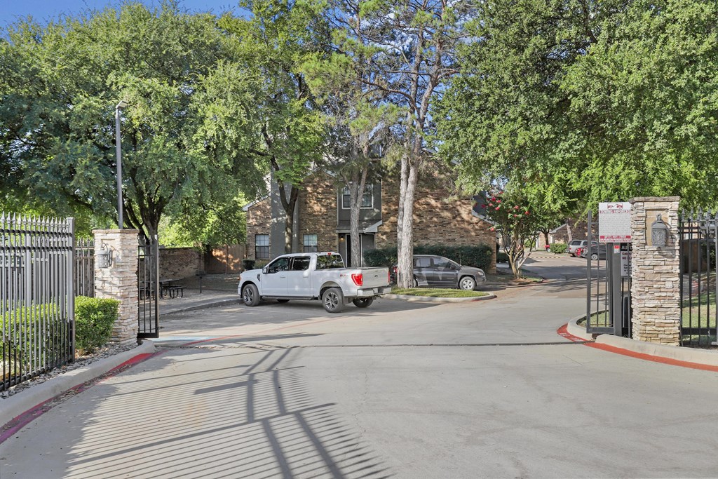 Property gate entrance