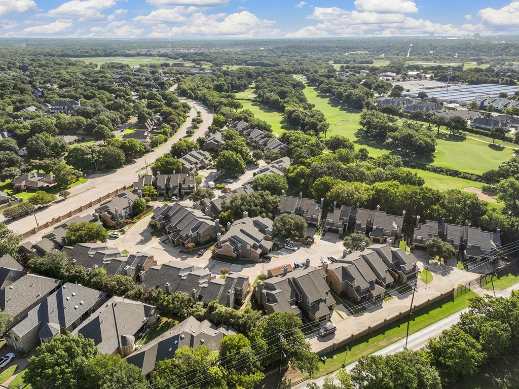 Arial view of property