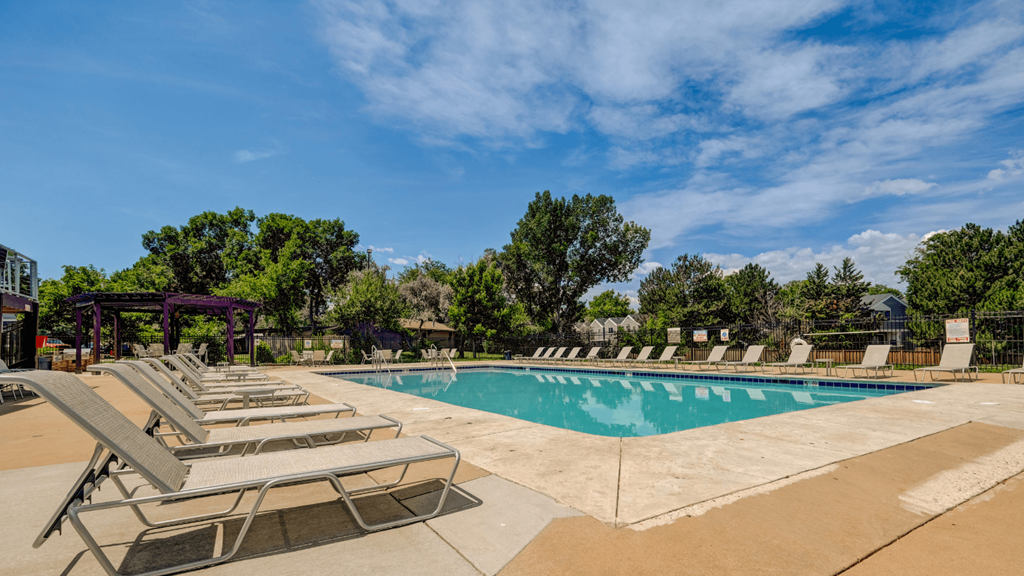 the swimming pool at our apartments