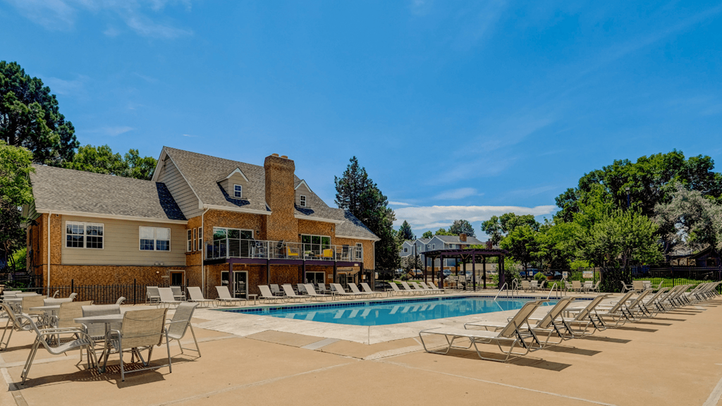 the swimming pool at our apartments
