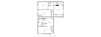 floor plans of the two floor plans for a roommates house