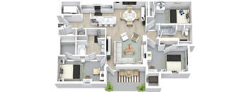 King Palm Three Bedroom Columbus GA