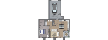 Morgan / 1 Bed / 1 Bath / 764sqft / Attached Garage