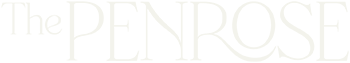 The image shows the word "The Penrose" in white text on a green background.