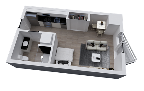 Stanley House | M1-  Studio | 434 sf