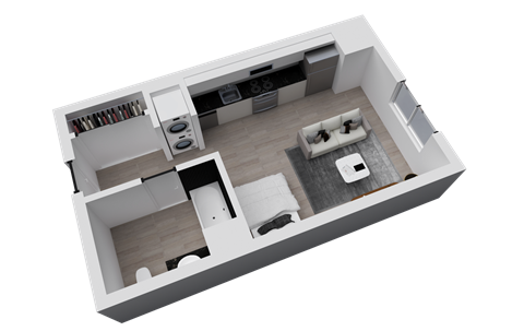 Stanley House | M2-  Studio | 434 sf