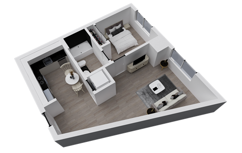 Stanley House | A2 1x1 | 626 sf