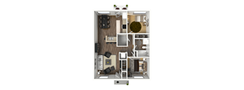 2x1L Floor Plan Layout