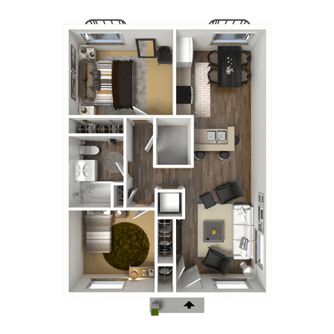 2x1M Floor Plan Layout