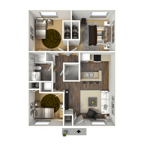 3x1L Floor Plan Layout
