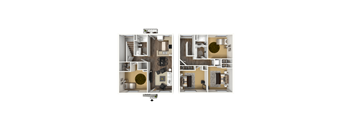 4x2T Floor Plan Layout