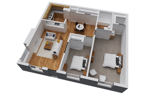 Toscana Apartments | 2x1 Romena Floor Plan