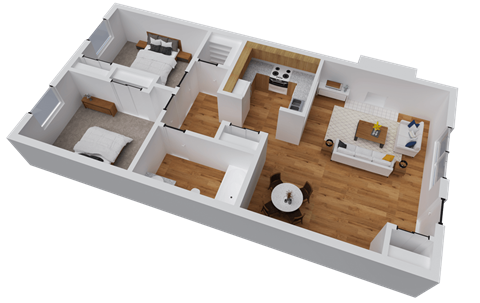 Toscana Apartments | 2x1 Soreno Floor Plan