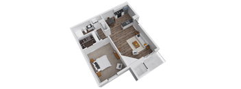 Velo Apartments | 1x1 Maple Floor Plan | Denver, CO