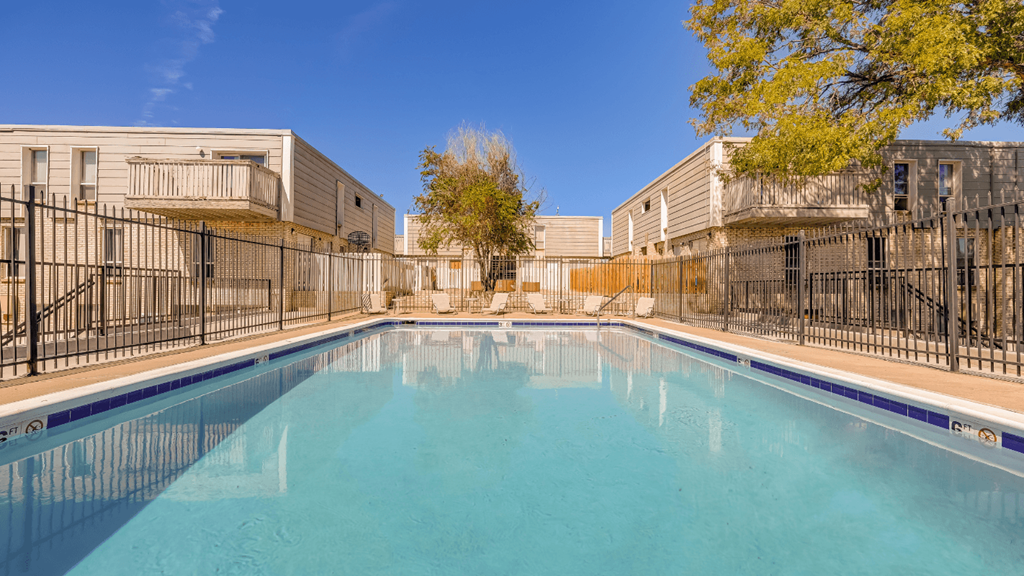 our apartments have a large pool at our apartments