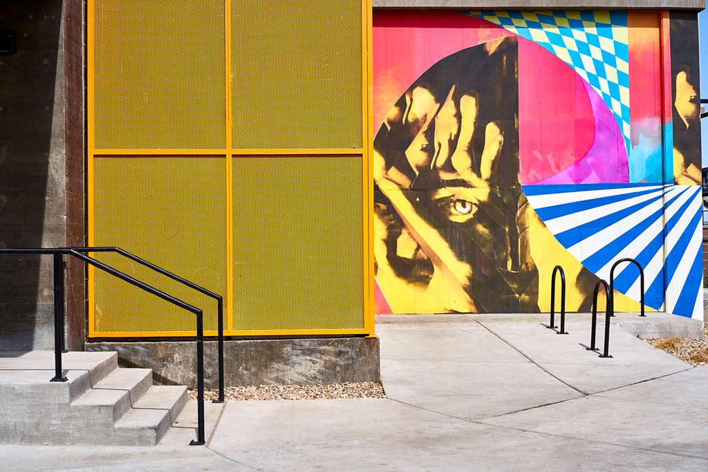 Walnut Flats | Denver Affordable Apartments | Exterior Art Wall