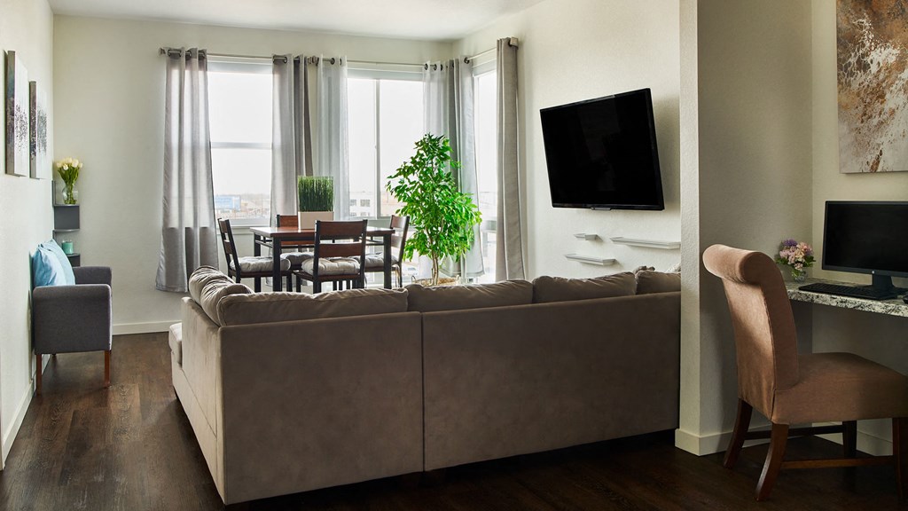 Walnut Flats | Denver Affordable Apartments | Living Room