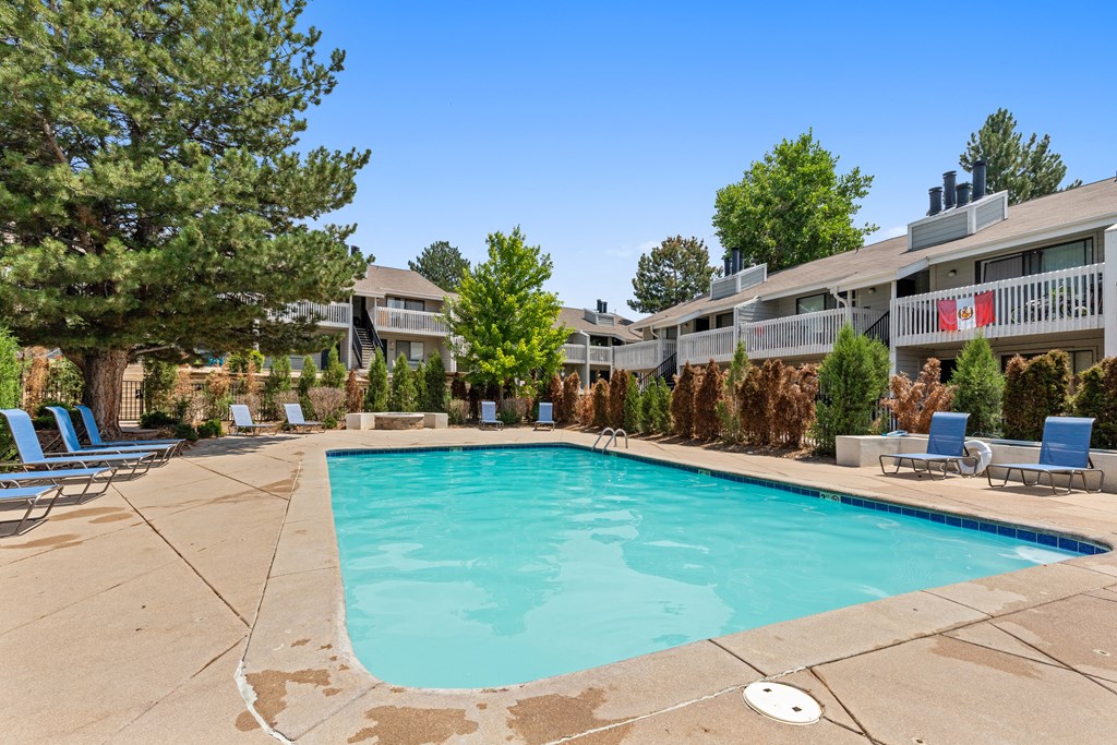 the swimming pool at our apartments